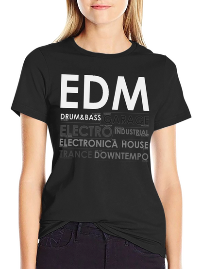 EDM Music Genres Graphic T-Shirt