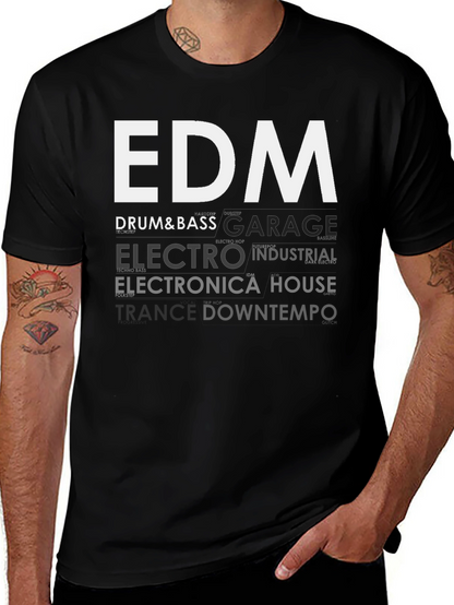 EDM Music Genres Graphic T-Shirt