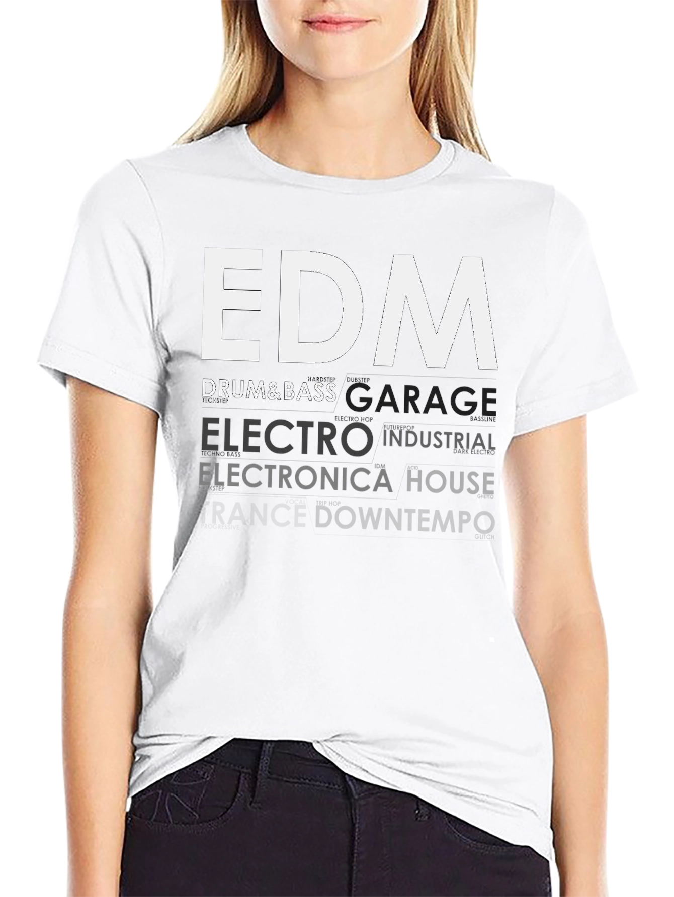 EDM Music Genres Graphic T-Shirt