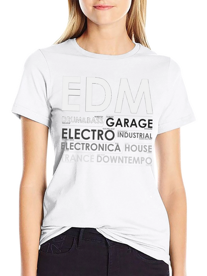 EDM Music Genres Graphic T-Shirt