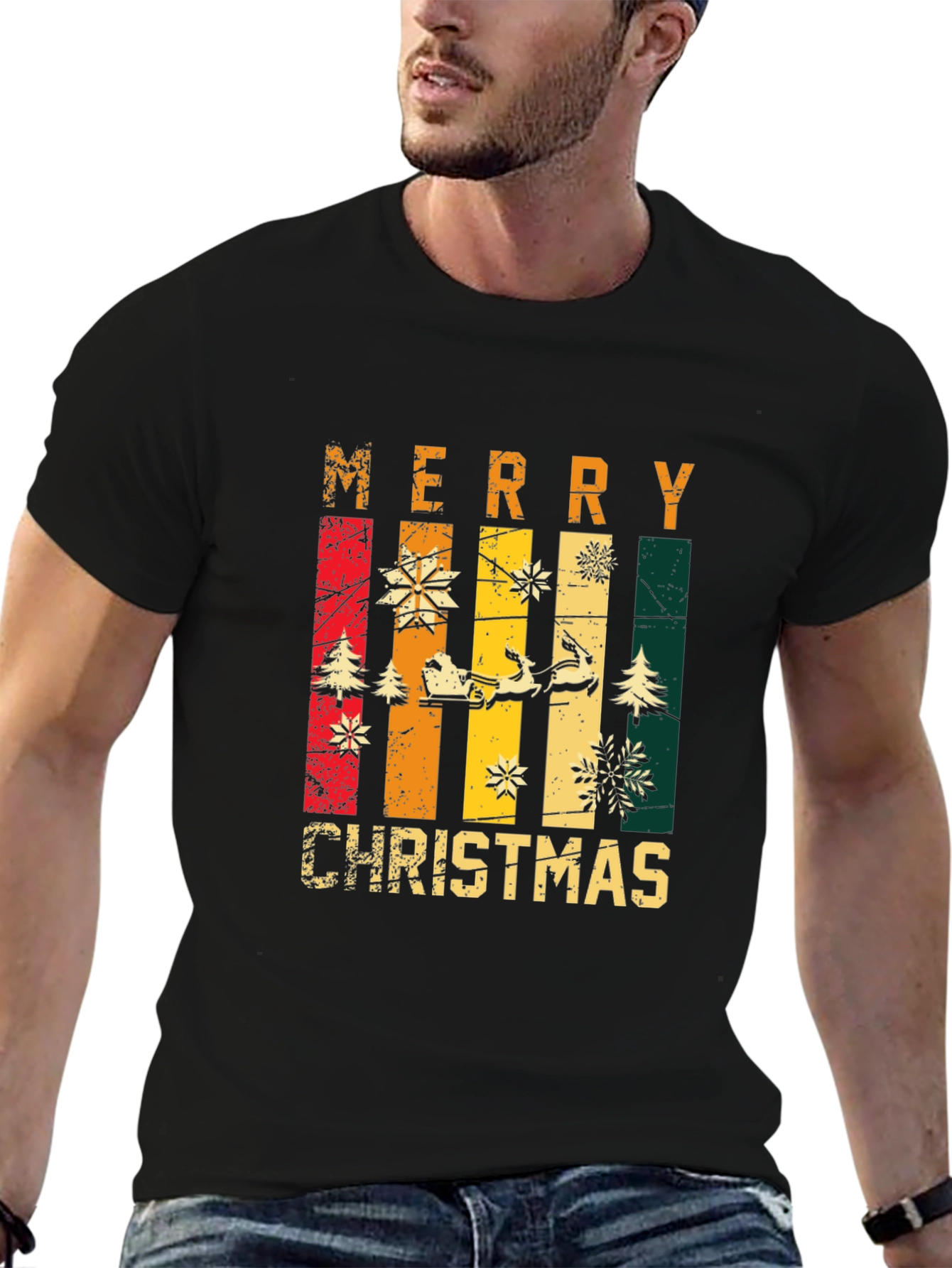 Merry Christmas Graphic Tee - Holiday Style!