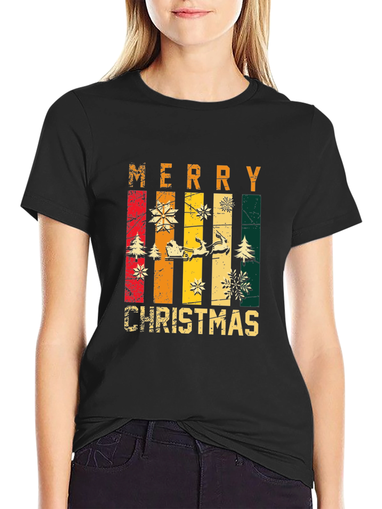 Merry Christmas Graphic Tee - Holiday Style!