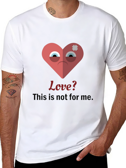 Sad Heart Graphic T-Shirt - Anti-Valentines Day Tee
