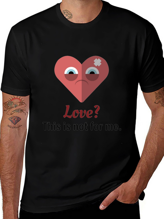 Sad Heart Graphic T-Shirt - Anti-Valentines Day Tee