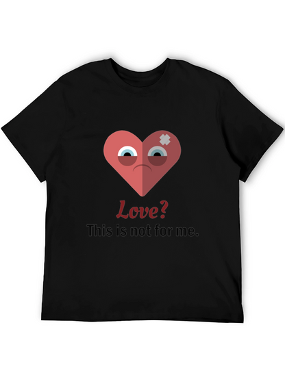 Sad Heart Graphic T-Shirt - Anti-Valentines Day Tee