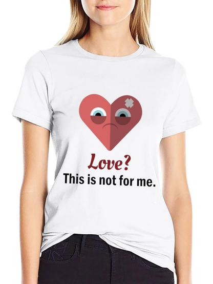 Sad Heart Graphic T-Shirt - Anti-Valentines Day Tee