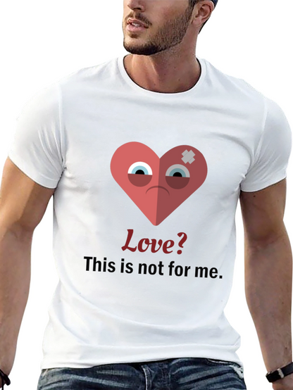 Sad Heart Graphic T-Shirt - Anti-Valentines Day Tee