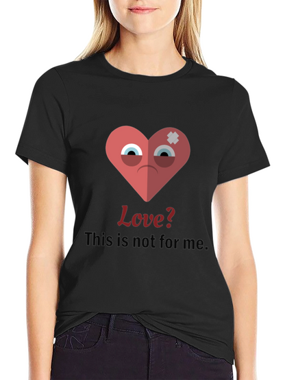 Sad Heart Graphic T-Shirt - Anti-Valentines Day Tee