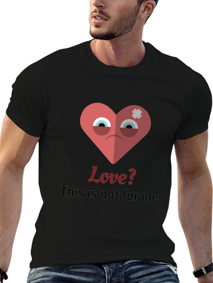 Sad Heart Graphic T-Shirt - Anti-Valentines Day Tee