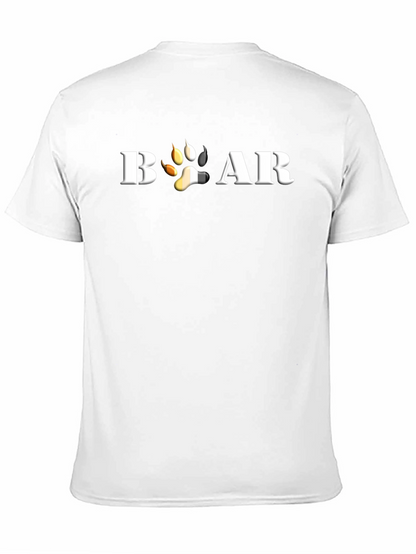 Bear Pride Paw Print T-Shirt - Black