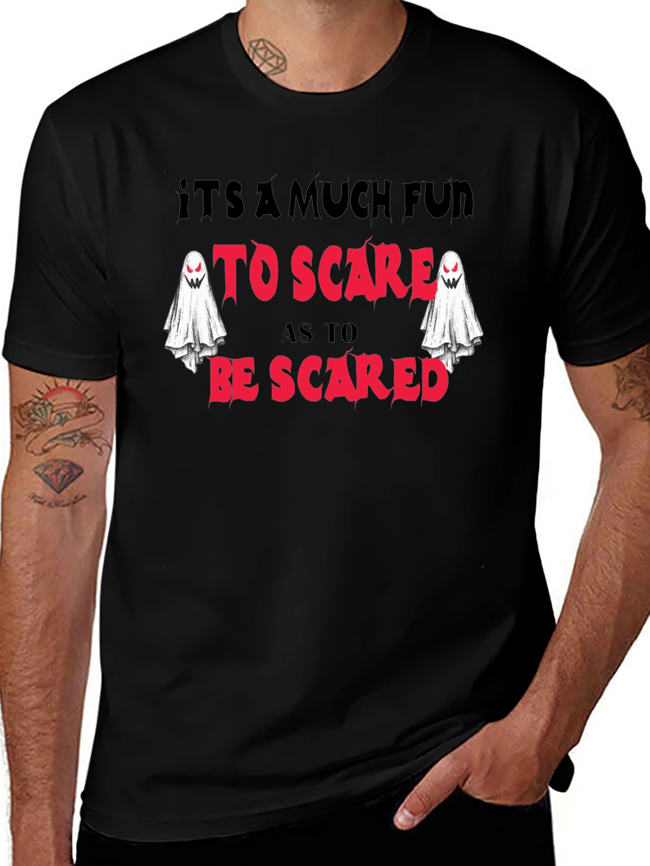 Spooky Fun T-Shirt - Halloween Ghost Design
