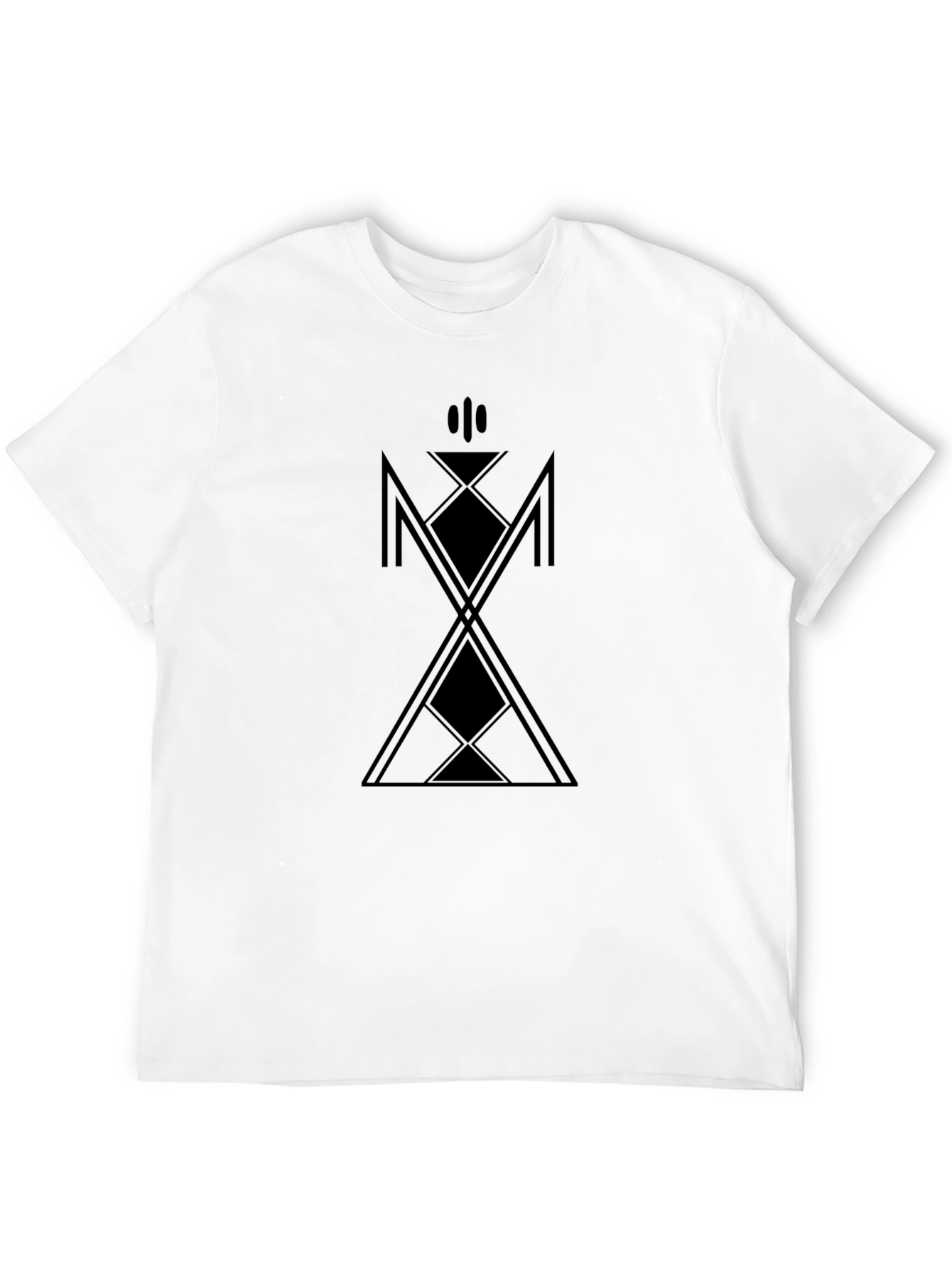 Geometric Graphic Black T-Shirt