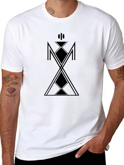 Geometric Graphic Black T-Shirt