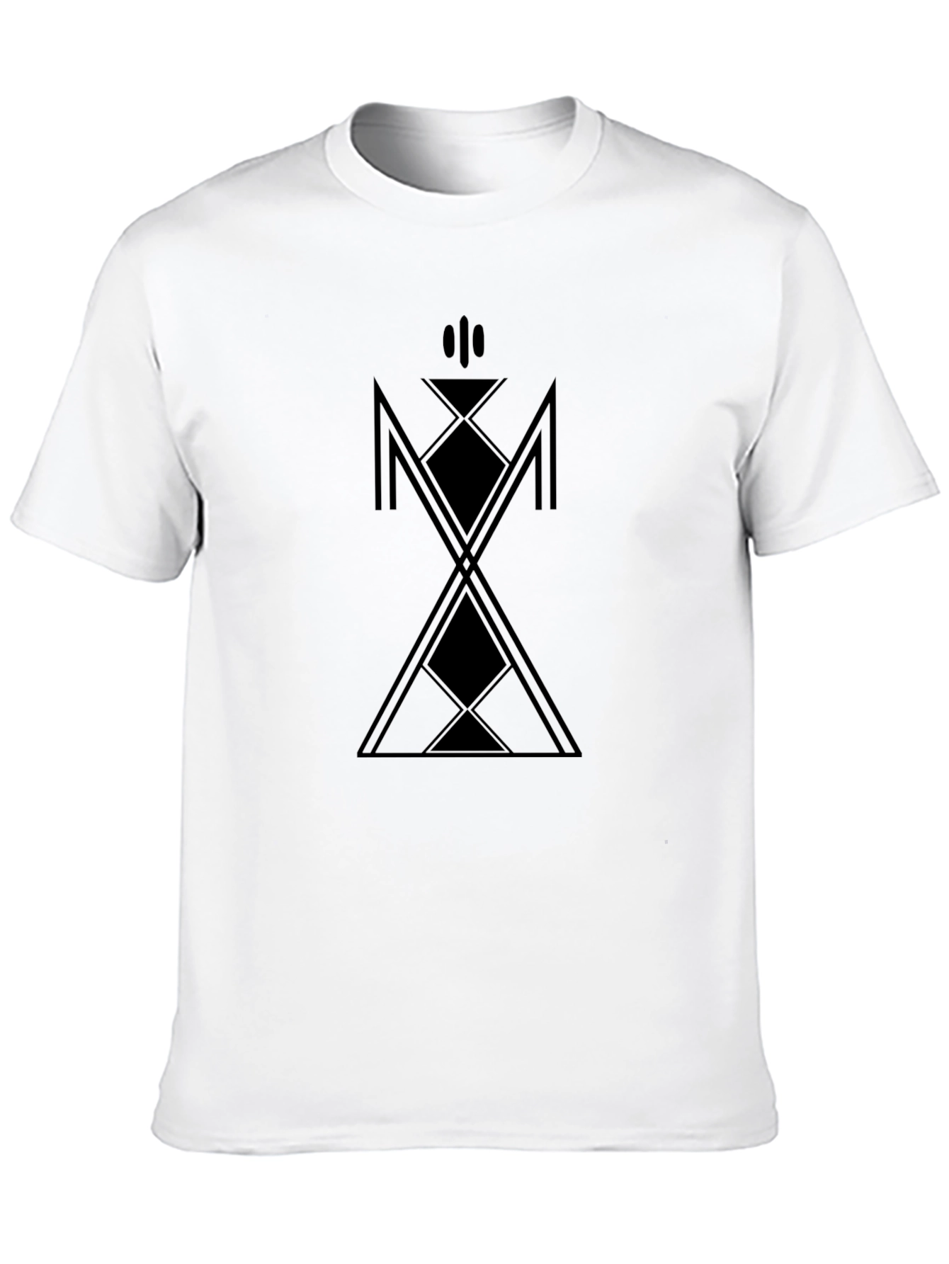 Geometric Graphic Black T-Shirt