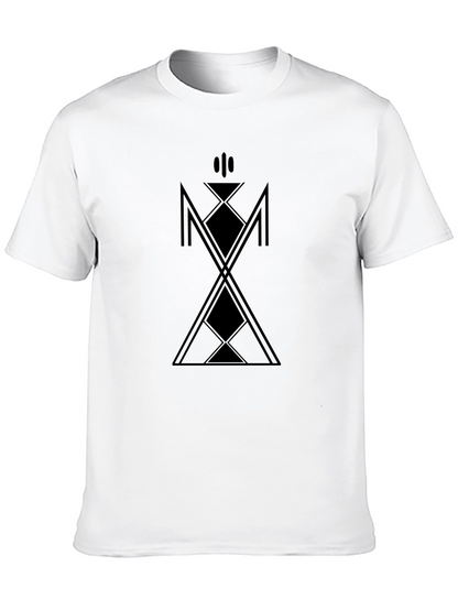 Geometric Graphic Black T-Shirt