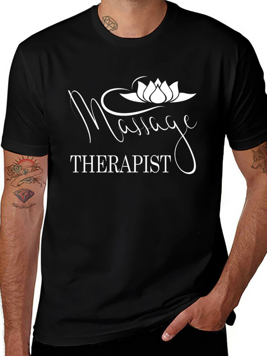 Massage Therapist Graphic Tee - Black