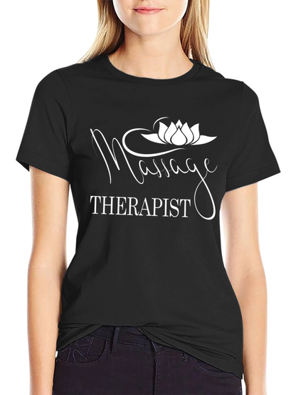 Massage Therapist Graphic Tee - Black