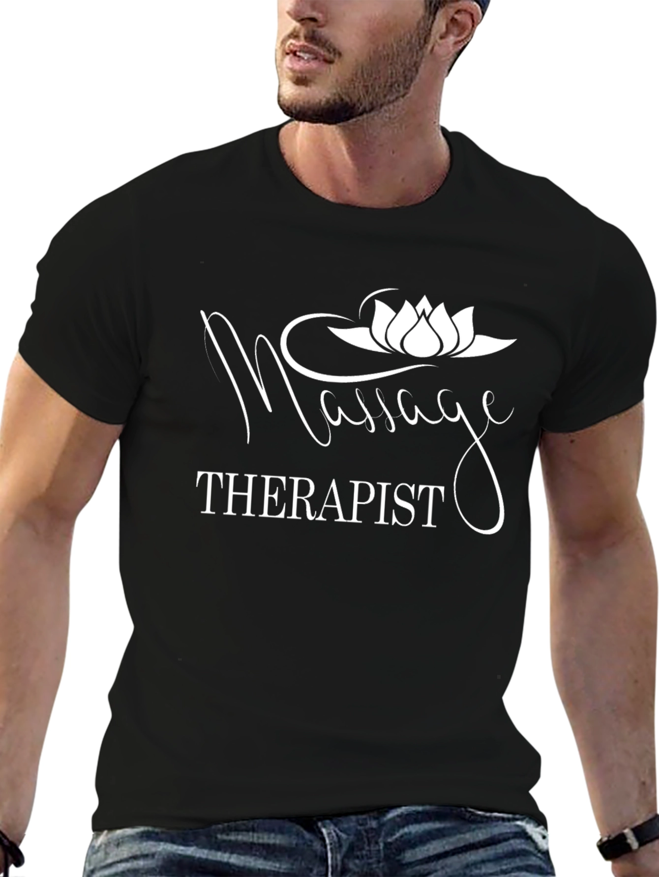 Massage Therapist Graphic Tee - Black