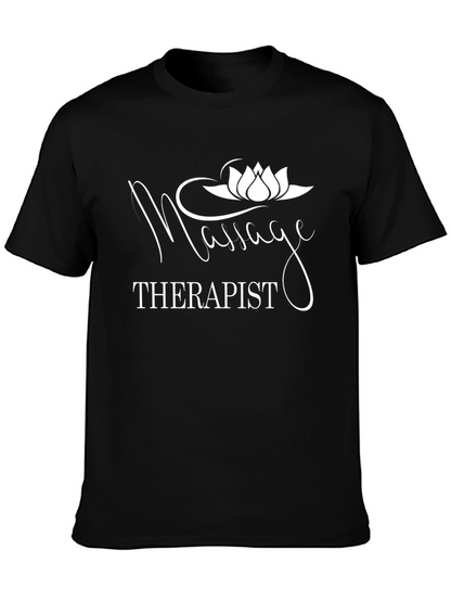 Massage Therapist Graphic Tee - Black