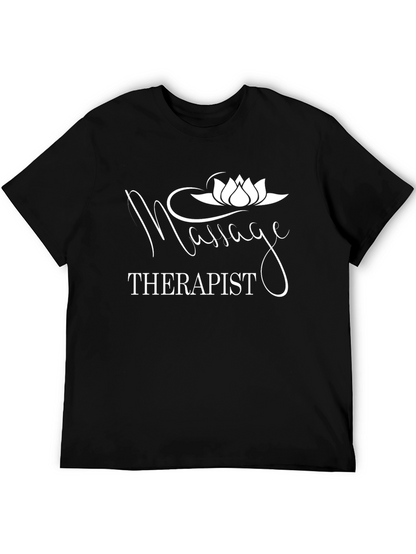 Massage Therapist Graphic Tee - Black