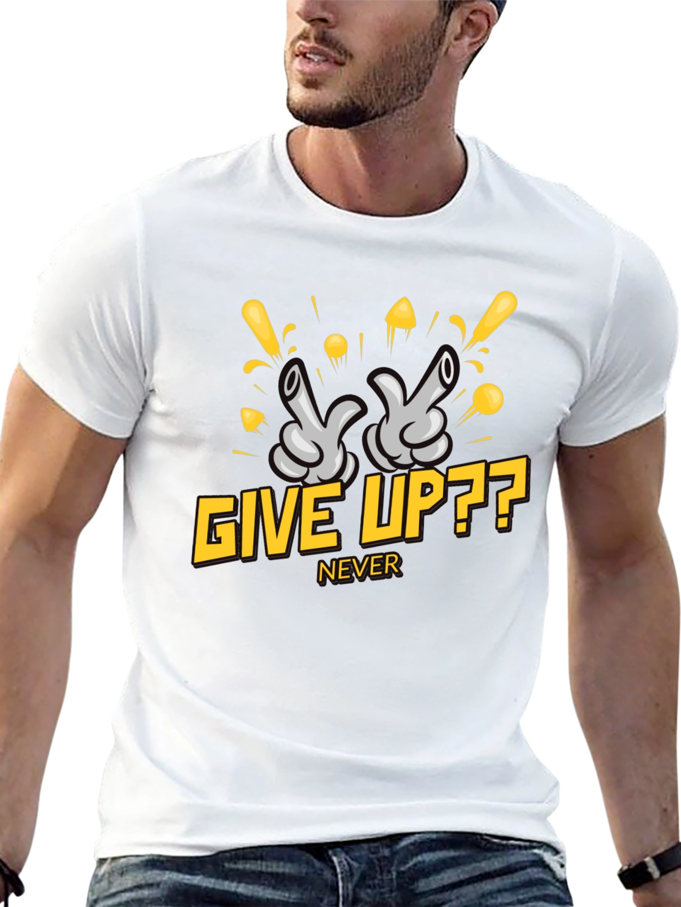 Give Up?? Never - Graphic T-Shirt