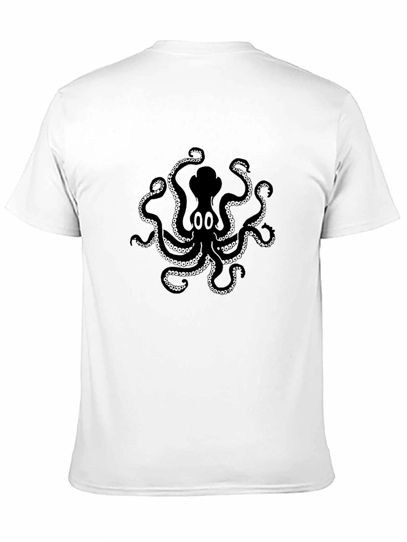Octopus Graphic Print T-Shirt - Black
