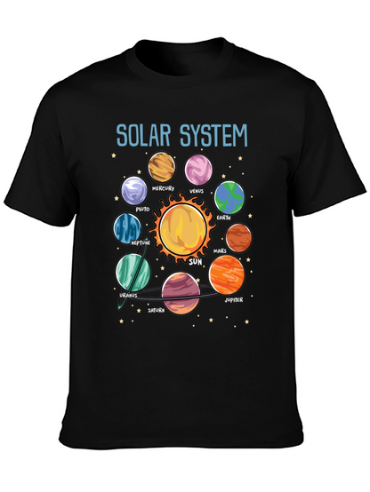 Solar System Planet Graphic T-Shirt