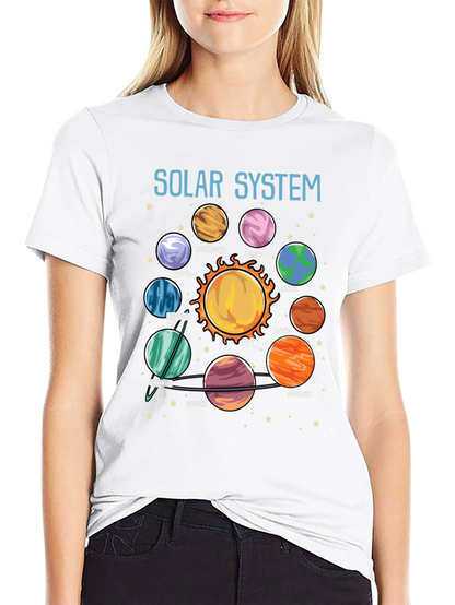 Solar System Planet Graphic T-Shirt