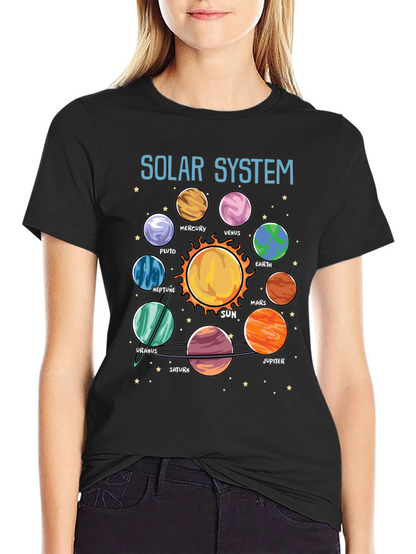 Solar System Planet Graphic T-Shirt