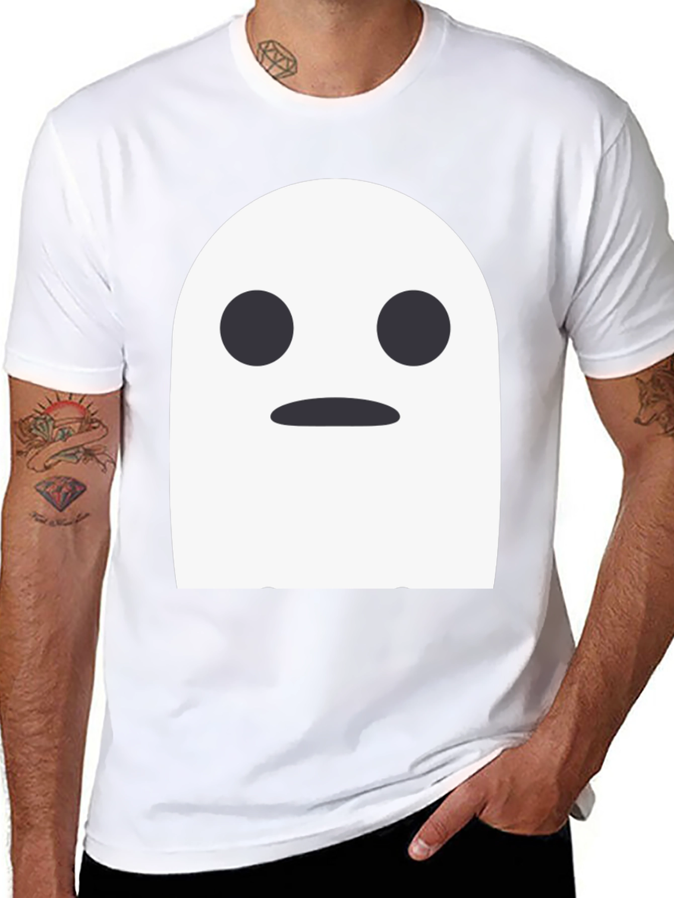 Ghost Graphic Tee -  Spooky Season Shirt