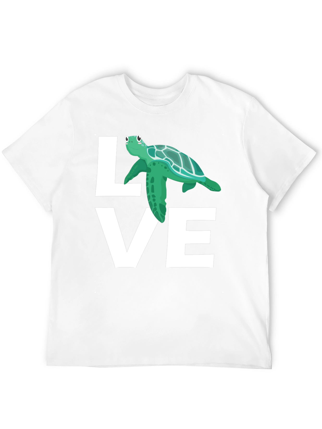 Love Turtle Graphic T-Shirt - Black
