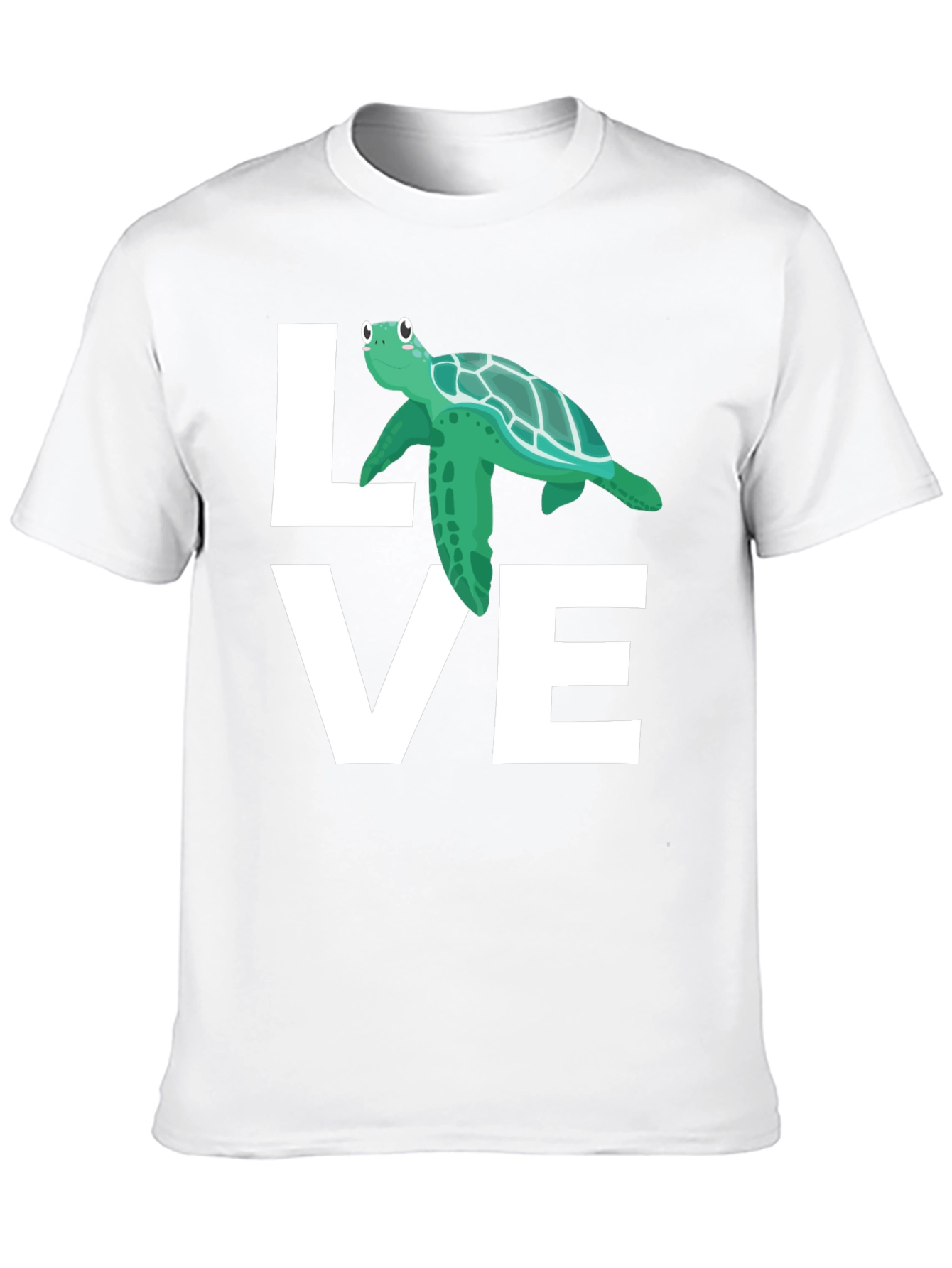 Love Turtle Graphic T-Shirt - Black