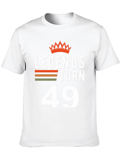 Legends Turn 49 Black Graphic Tee