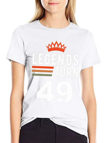 Legends Turn 49 Black Graphic Tee