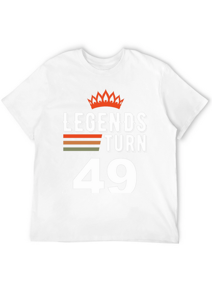 Legends Turn 49 Black Graphic Tee