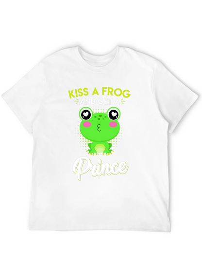 Kiss A Frog Prince T-Shirt - Novelty Graphic Tee