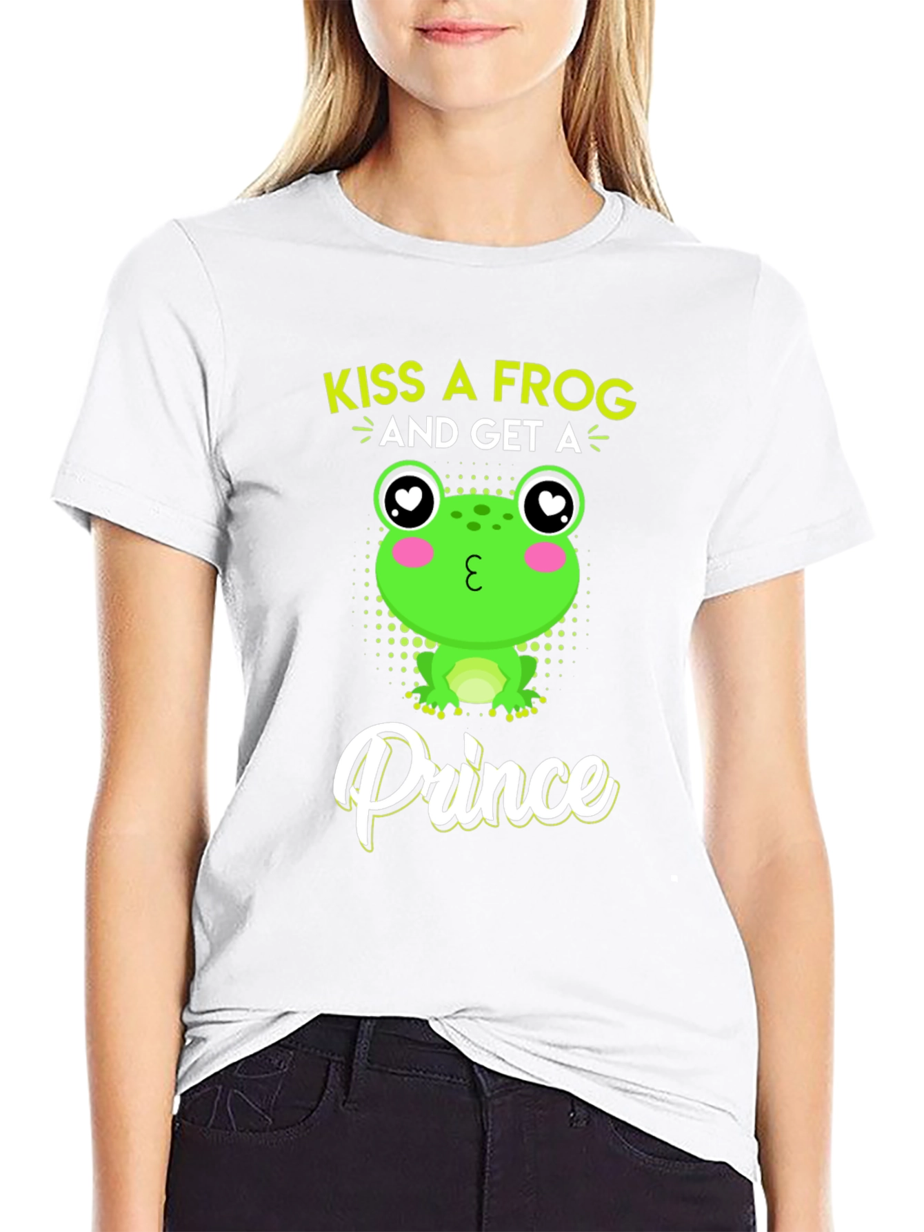 Kiss A Frog Prince T-Shirt - Novelty Graphic Tee