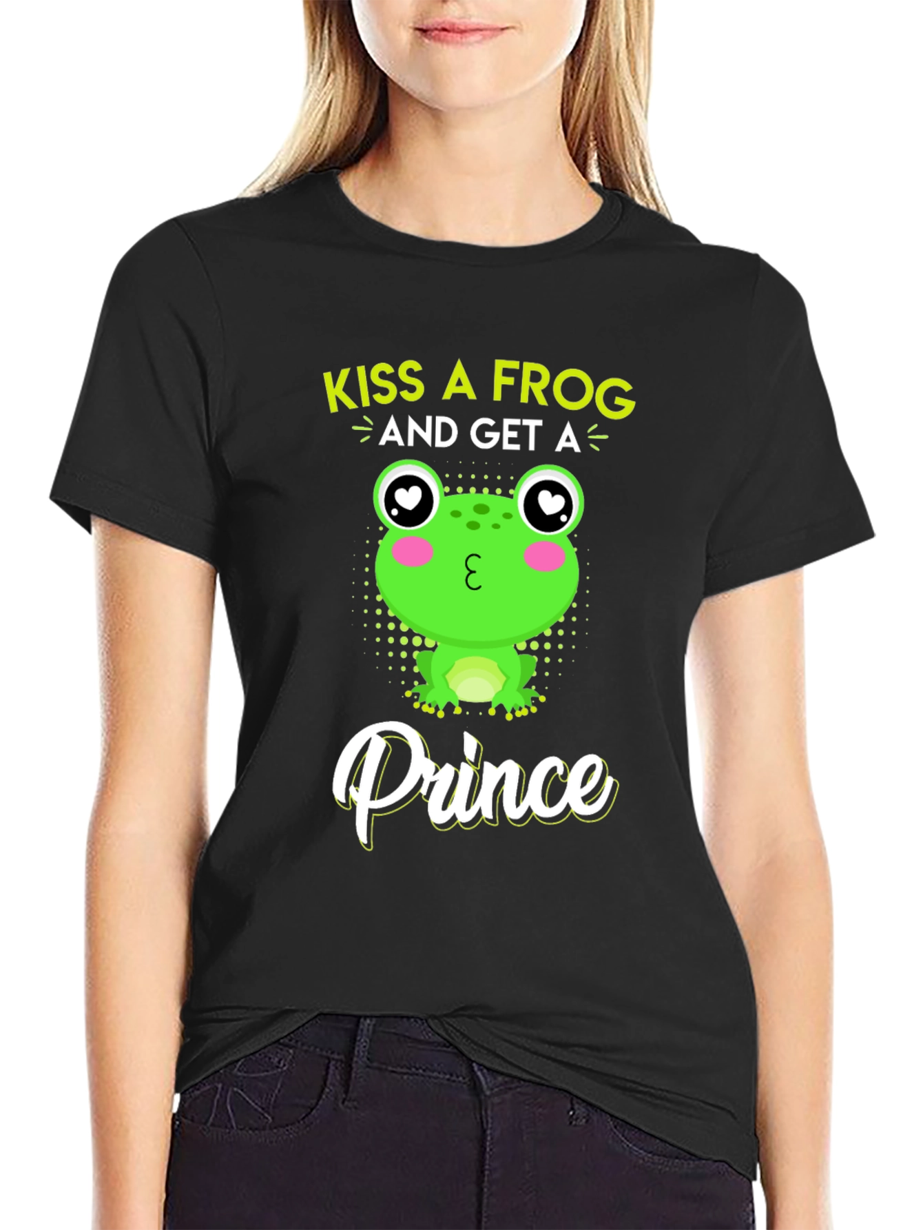 Kiss A Frog Prince T-Shirt - Novelty Graphic Tee