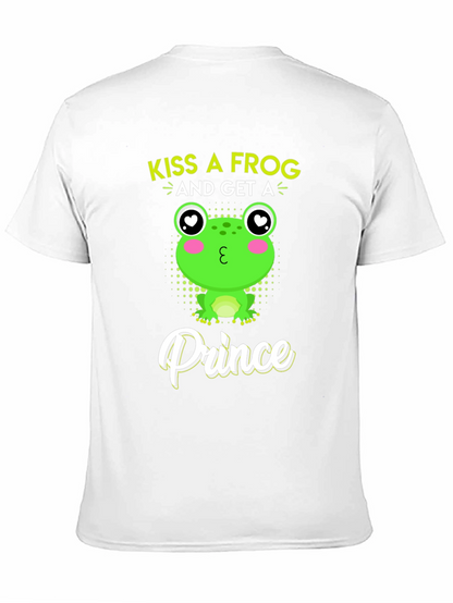 Kiss A Frog Prince T-Shirt - Novelty Graphic Tee