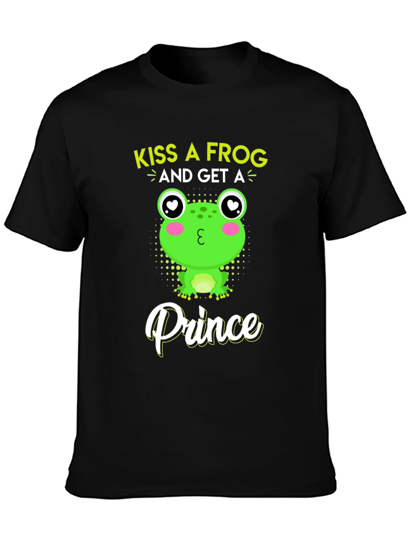 Kiss A Frog Prince T-Shirt - Novelty Graphic Tee