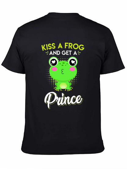 Kiss A Frog Prince T-Shirt - Novelty Graphic Tee