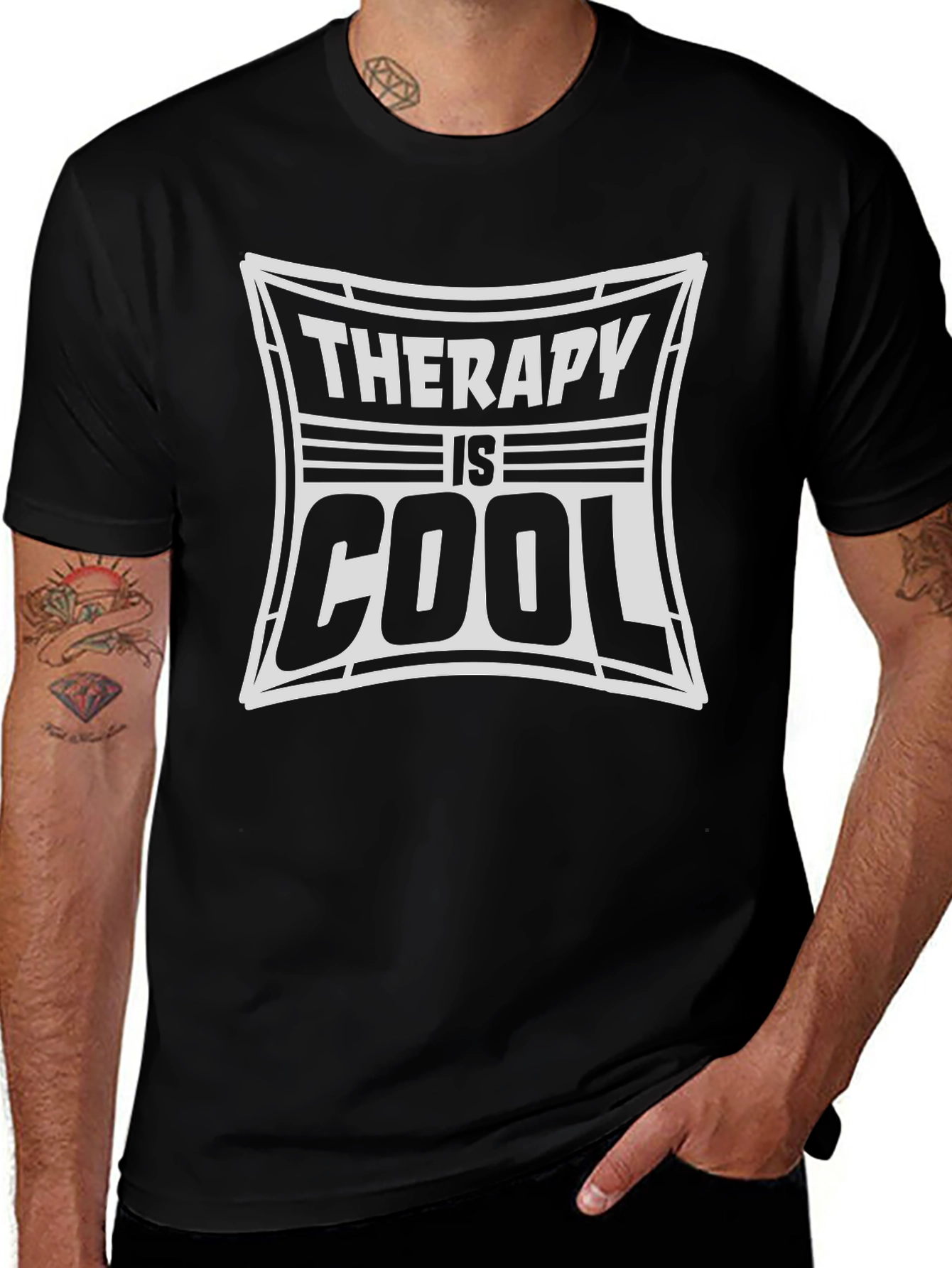 Therapy Is Cool Graphic Tee - Comfort Fit