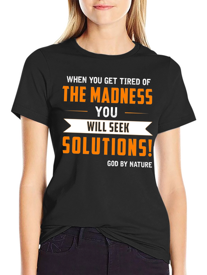Madness Solutions Graphic Tee - Mens Black T-Shirt