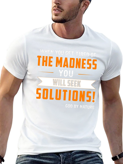 Madness Solutions Graphic Tee - Mens Black T-Shirt
