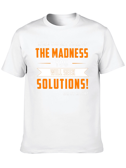 Madness Solutions Graphic Tee - Mens Black T-Shirt
