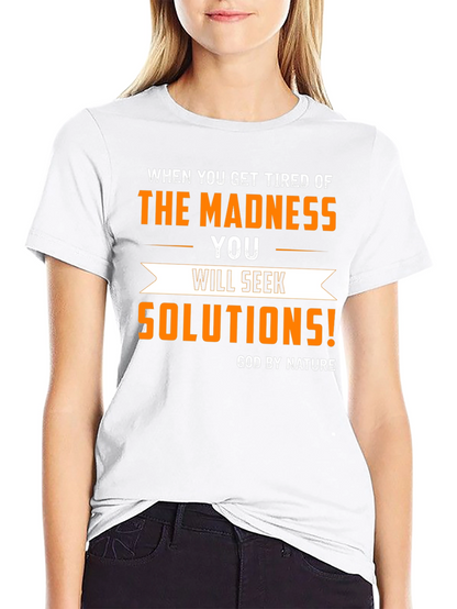 Madness Solutions Graphic Tee - Mens Black T-Shirt