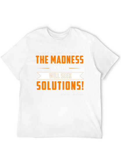 Madness Solutions Graphic Tee - Mens Black T-Shirt