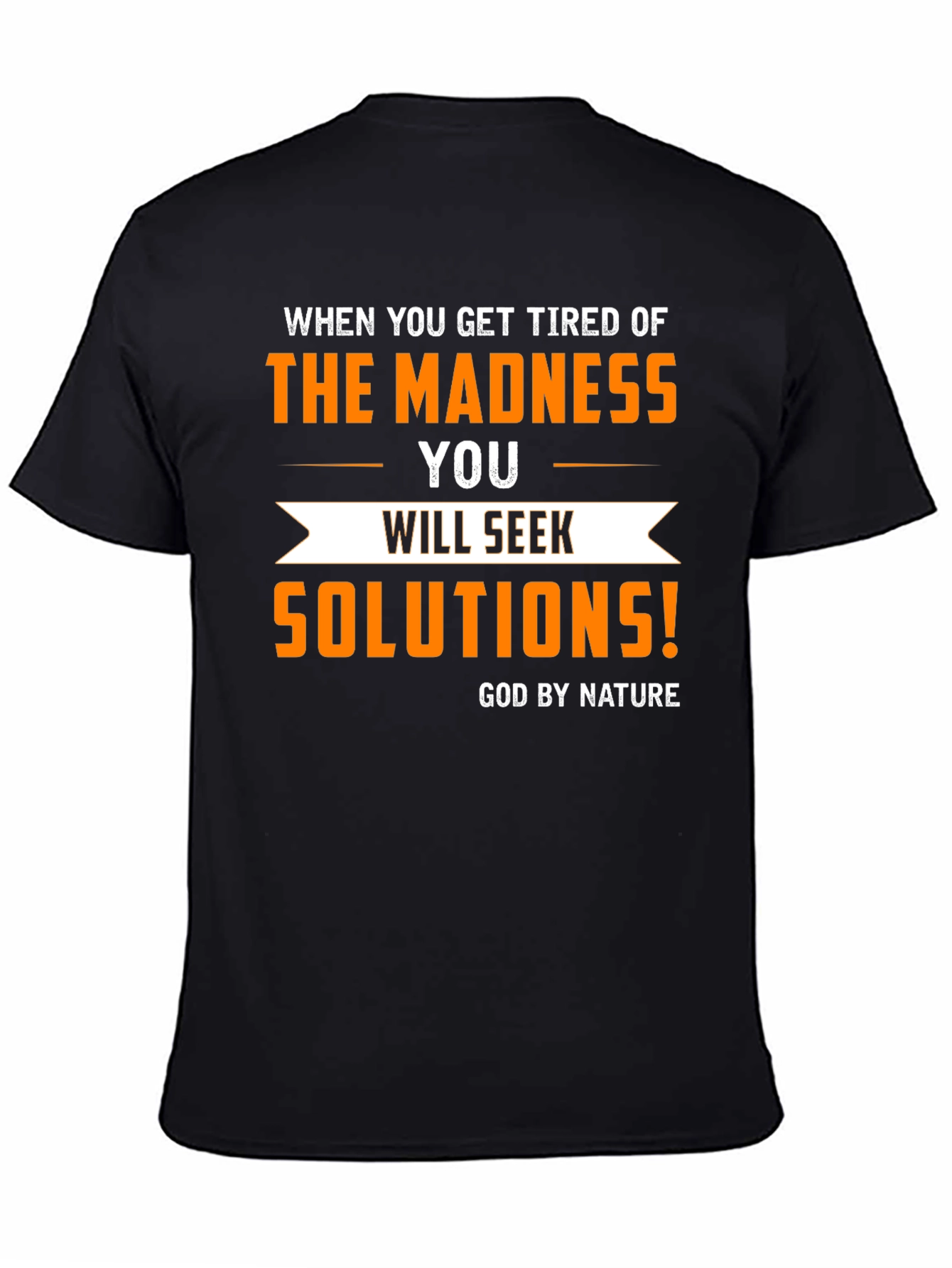 Madness Solutions Graphic Tee - Mens Black T-Shirt