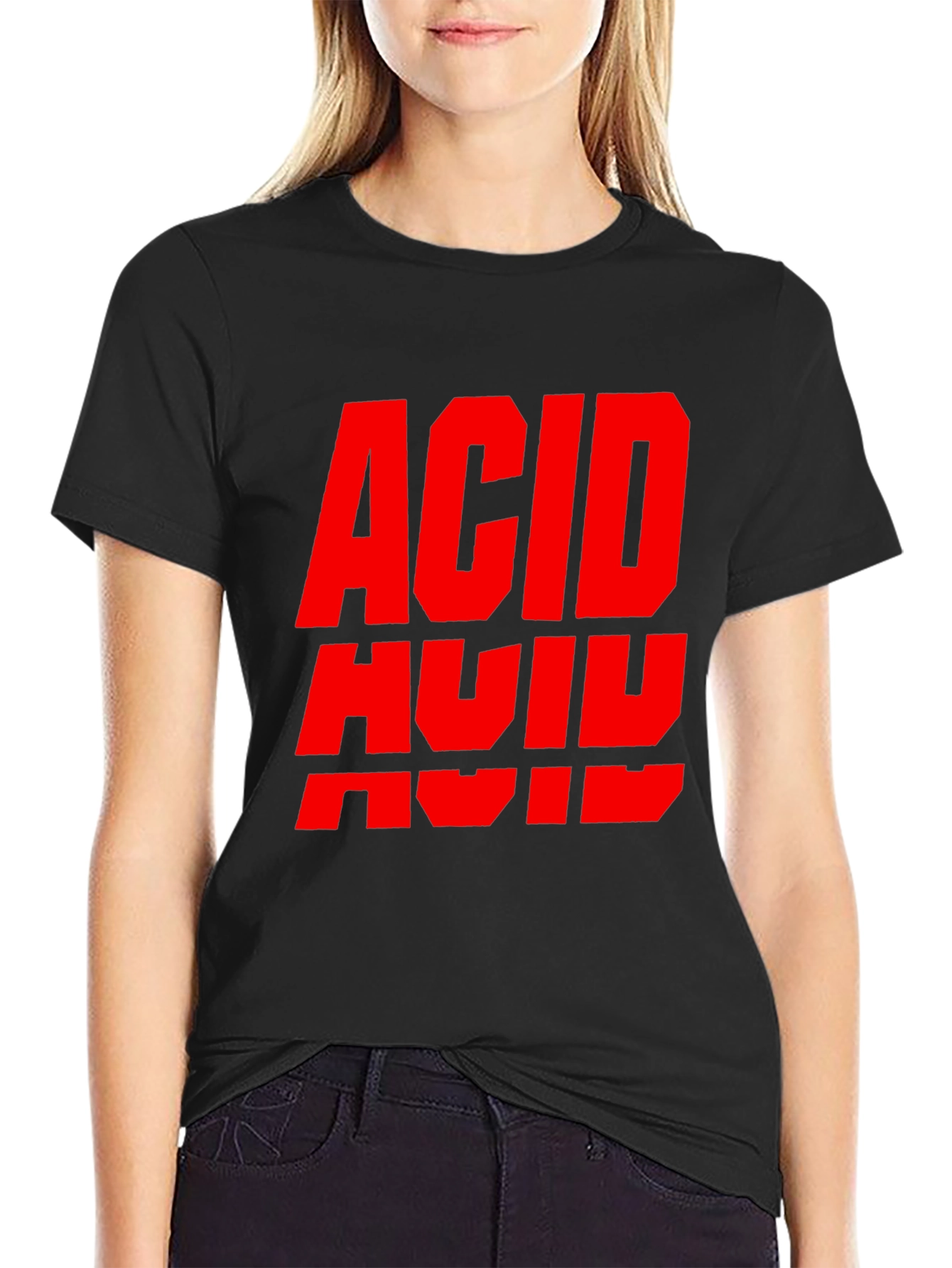 Bold ACID Graphic Tee - Black
