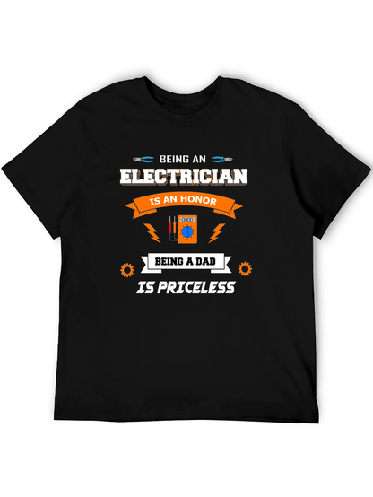 Electrician Dad T-Shirt - Honor & Priceless